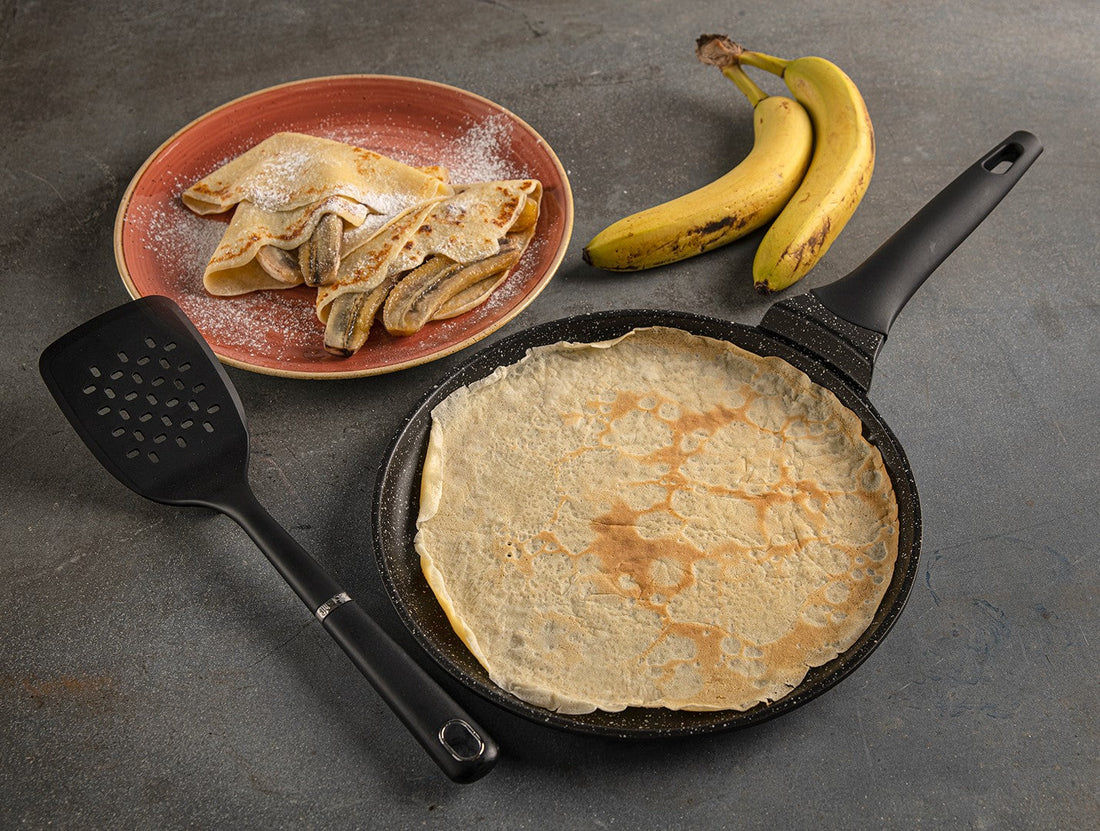 Crêpes met gekarameliseerde banaan