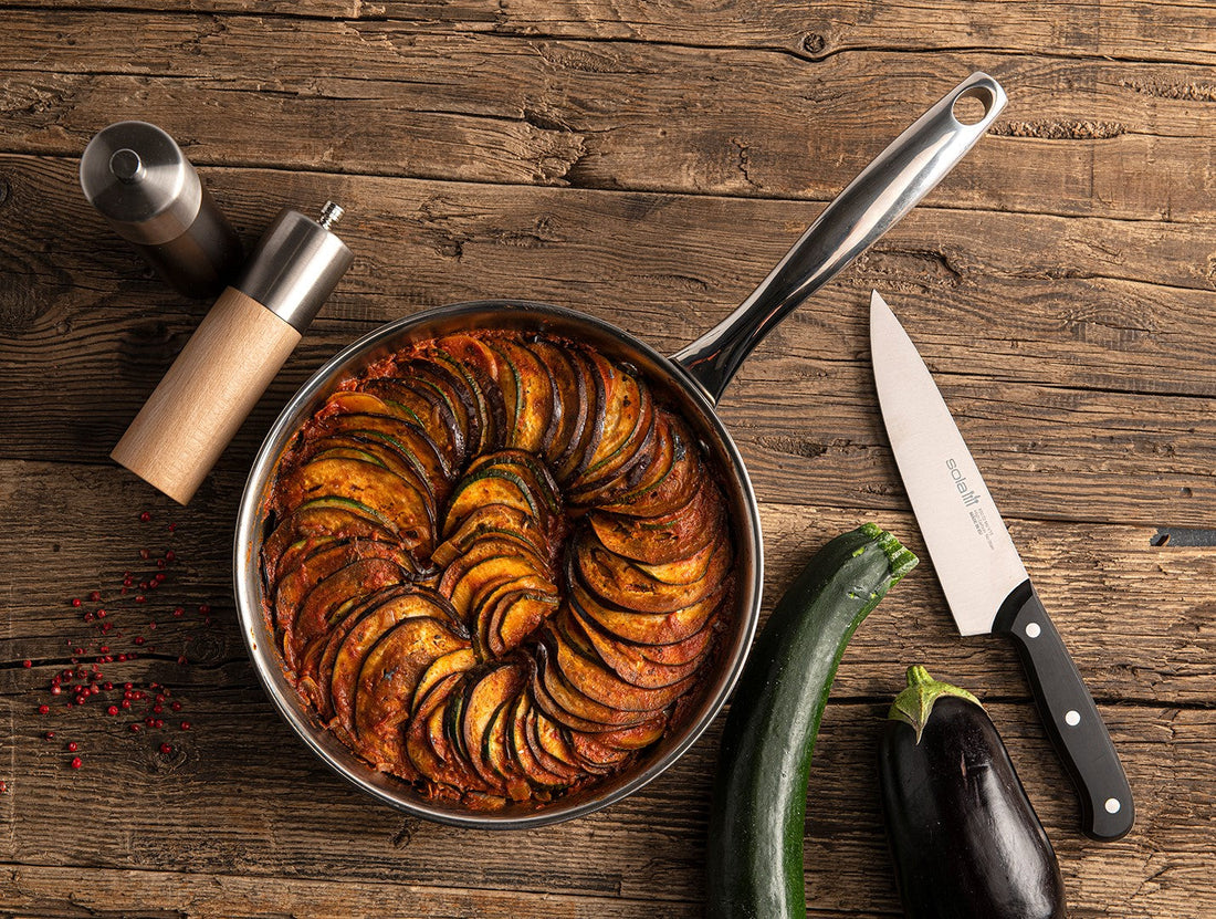 Ratatouille in een pan