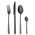 Besteckset 6 Personen 24-teilig Ibiza schwarz PVD