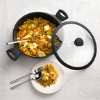 Paellapfanne mit deckel 28 cm Fair Cooking