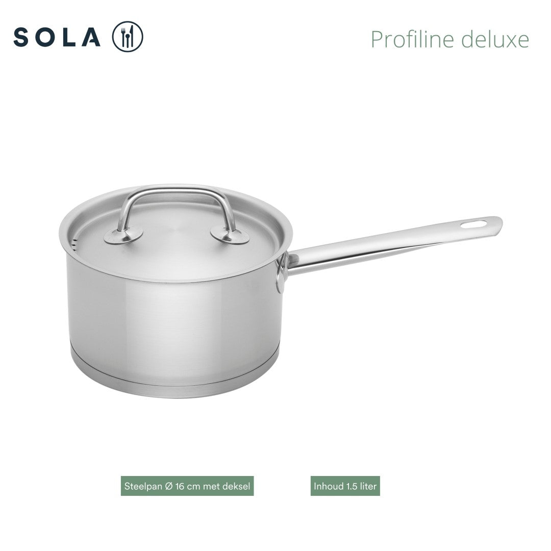 Profiline Deluxe Stielkasserolle 16 cm